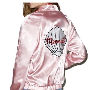 Valfre Pink Satin Mermaid Bomber